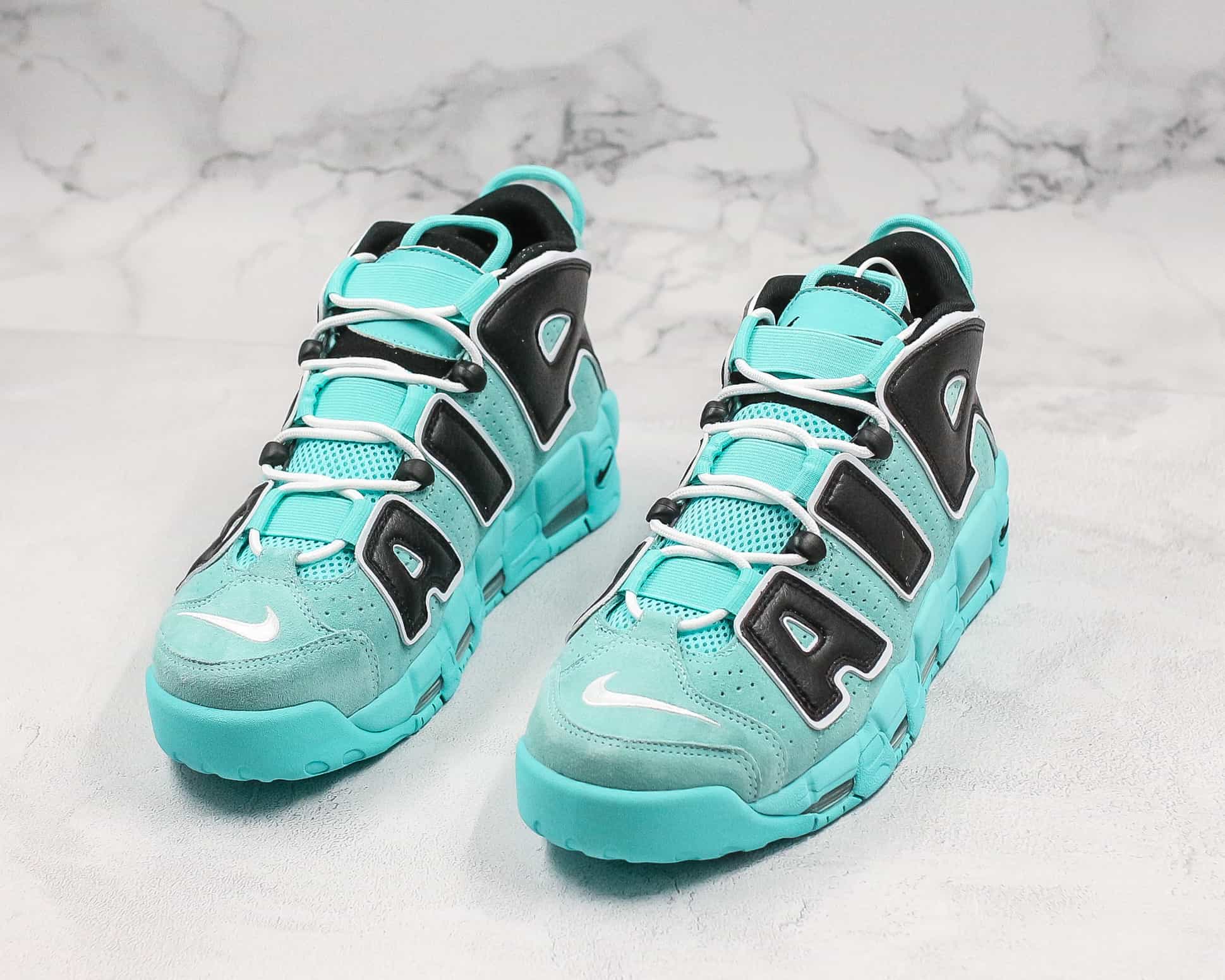 nike uptempo light aqua